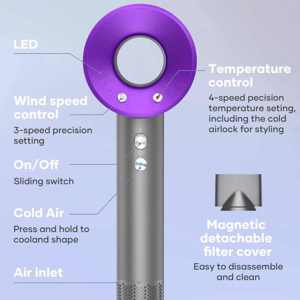 VASULER magnetic nozzles enable easy rotation for versatile styling