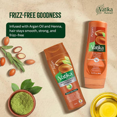 Vatika Naturals argan oil ingredient closeup shows nourishment