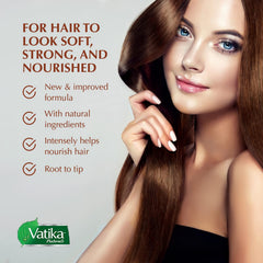 Vatika Naturals Cactus Enriched Hair Oil application overnight demonstrates deep nourishment