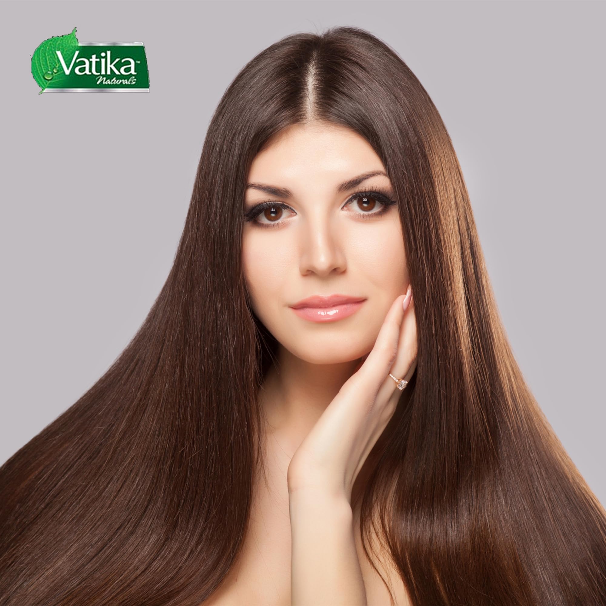 Vatika Naturals delivers a glossy finish on all hair types