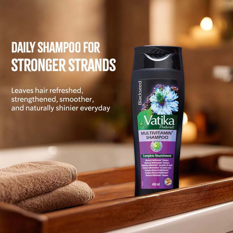 Vatika Naturals packaging box showcasing authentic Ayurvedic heritage
