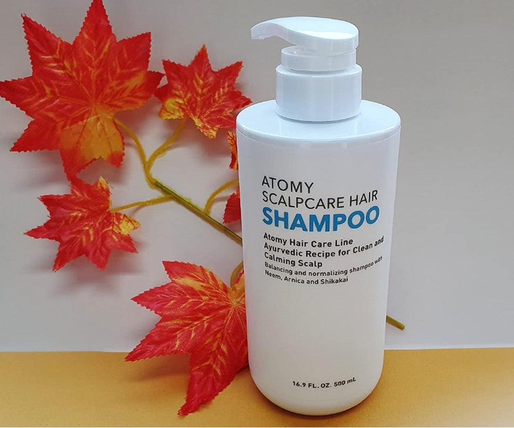 VAU Atomy shampoo lather spreads evenly for a smooth cleanse.
