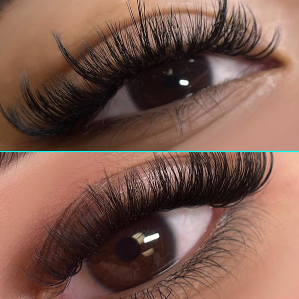 VAVALASH Cashmere Easy Fan Lashes matte black finish for dramatic lashes.