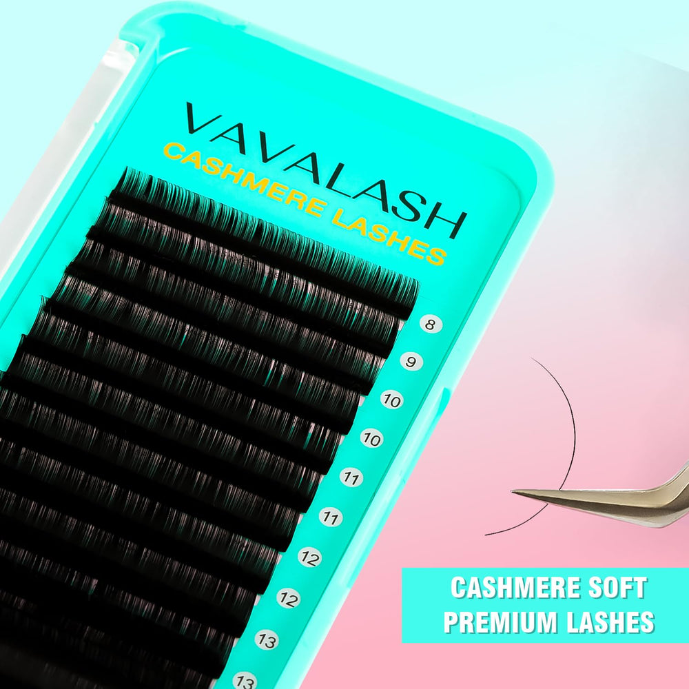 VAVALASH Cashmere lashes showing a stable curl for long-lasting lift