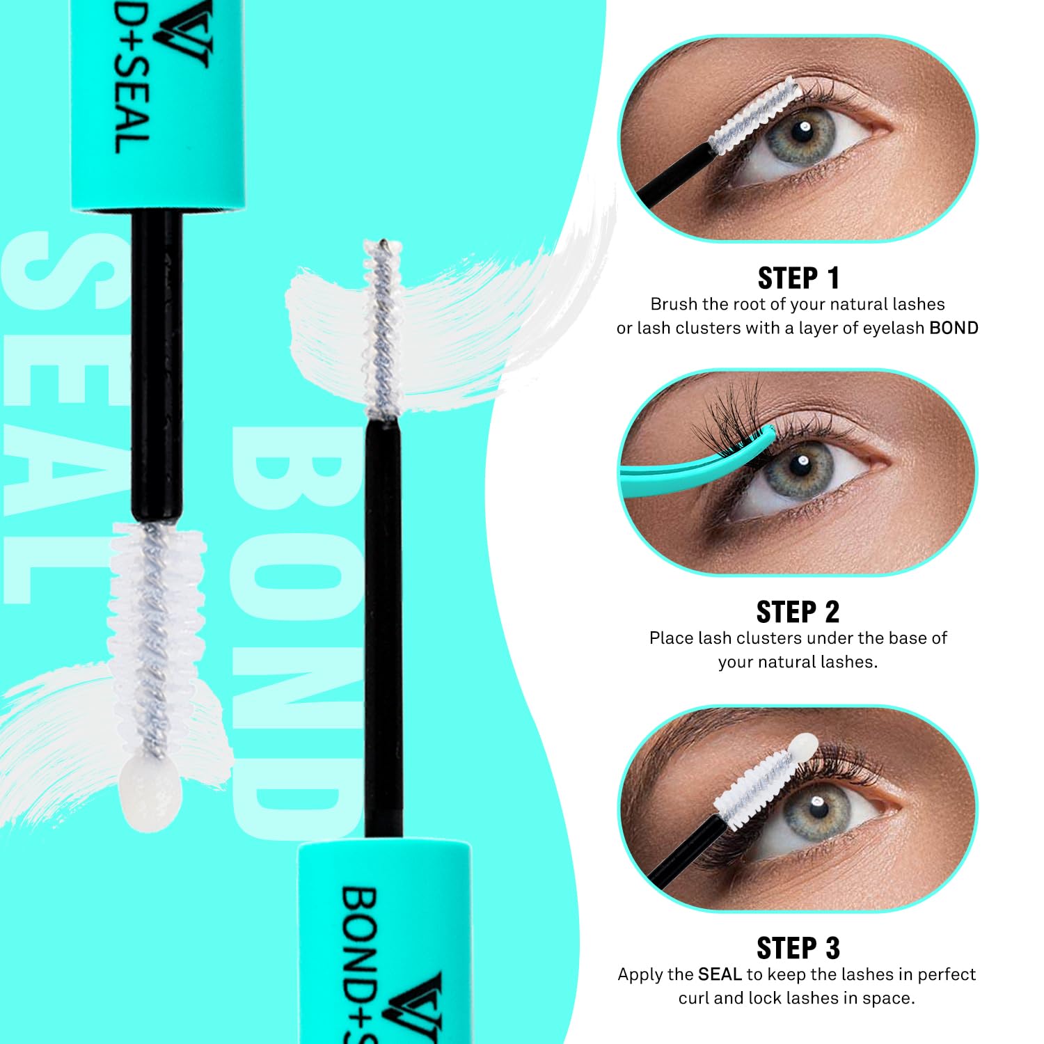 Close-up of spiral brush applicator delivering precise bond and seal
