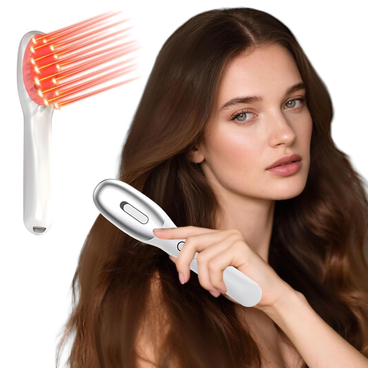Vavis Lasercomb-001 front view illustrates a compact at-home tool for easy daily use.