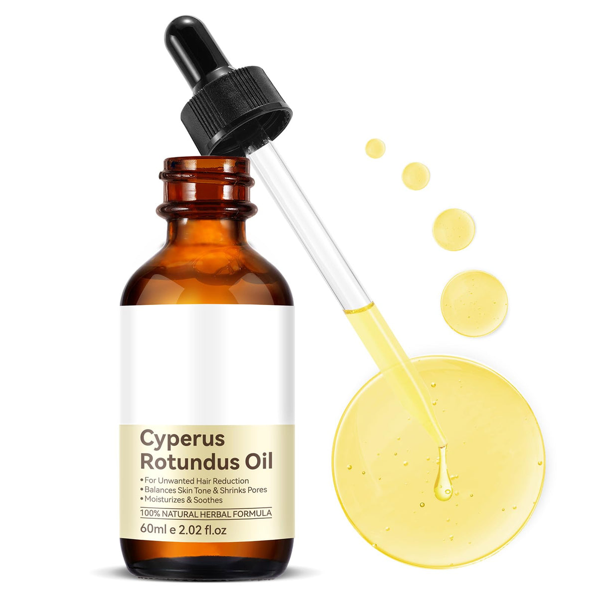 Vawcrn Cyperus Rotundus Oil bottle for natural skin hydration.