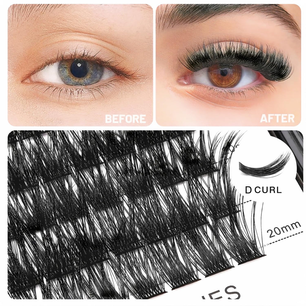 Vayator Lashes mixed kit with D curl 10-12-14-16mm for fuller options