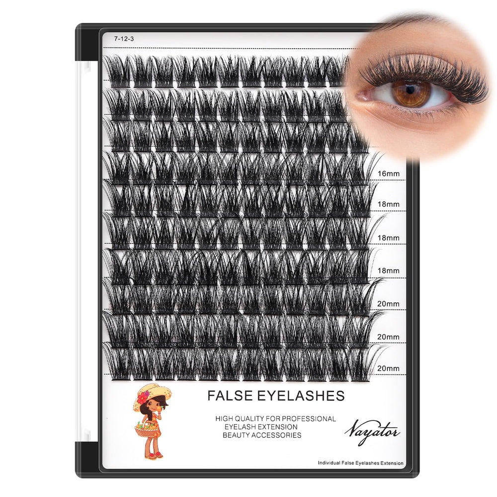 Vayator Lashes mixed kit with D curl 8-10-12-14mm for versatile looks