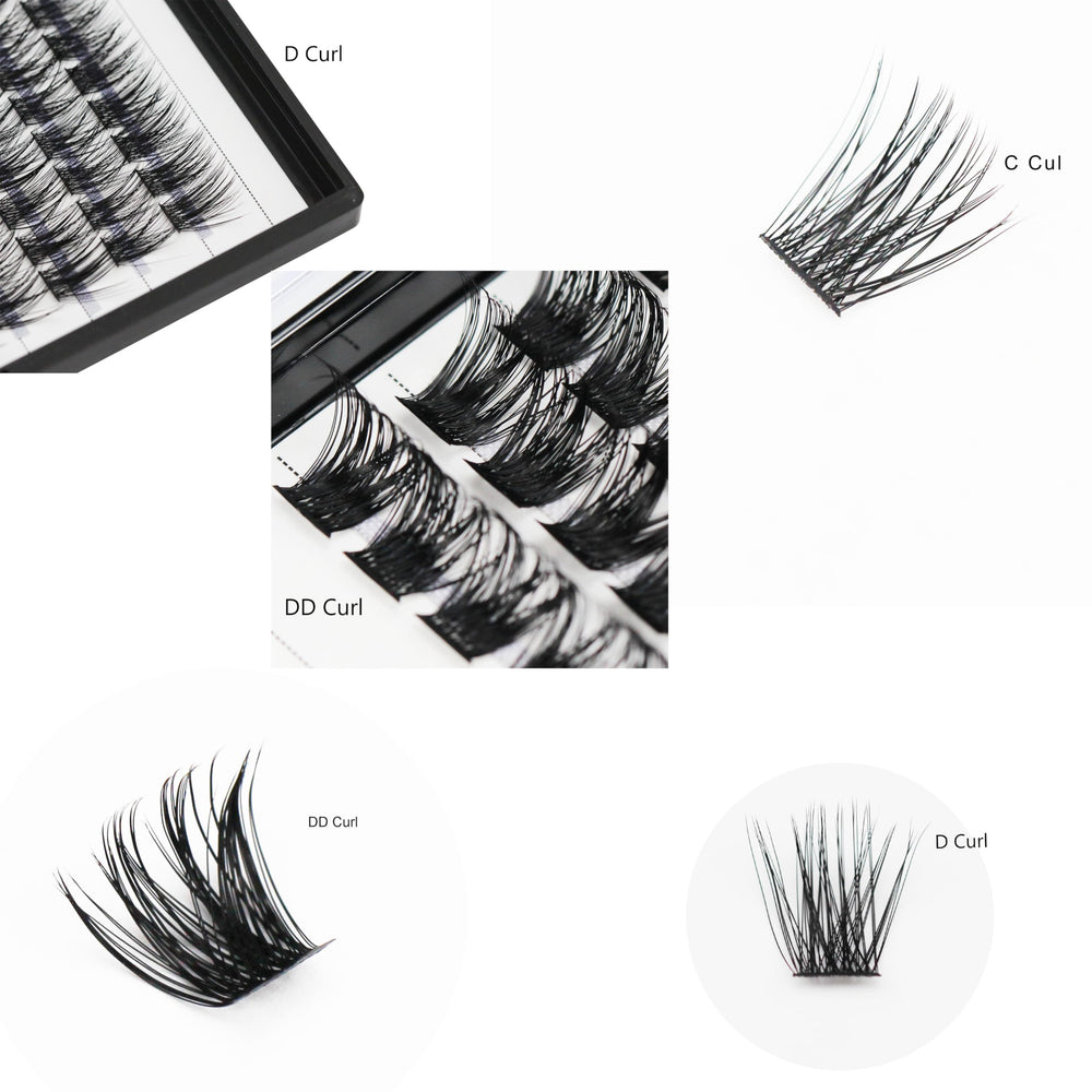 Vayator Lashes single DD curl 12mm for medium-length volume