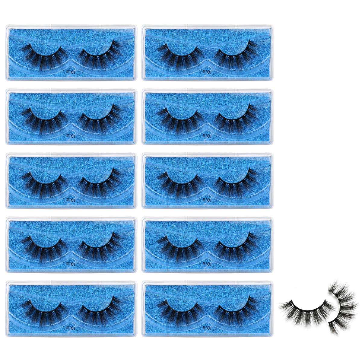 Vayator soft mink eyelashes 107 for easy wear and removal.