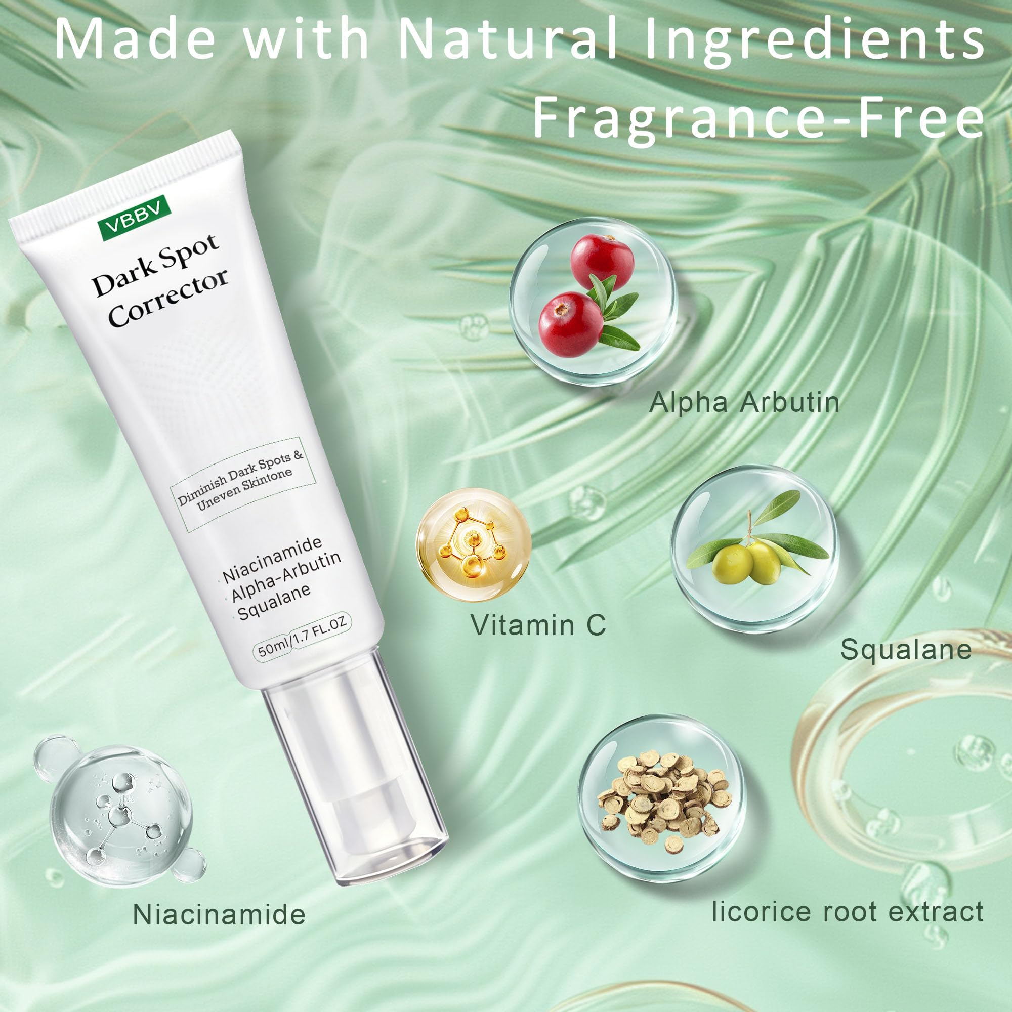 VBBV packaging box with bottle for eco-conscious skincare