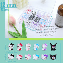 VCEOW resin cat charms for nails offer durable, lightweight details that last through daily wear