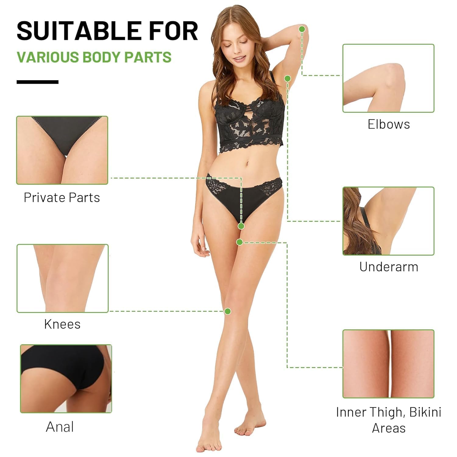 VCETREE dark spot remover for intimate areas reduces dullness