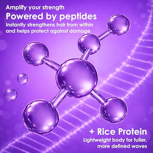 V&amp;Co Wave Babe ingredients featuring peptides and rice protein for stronger strands.