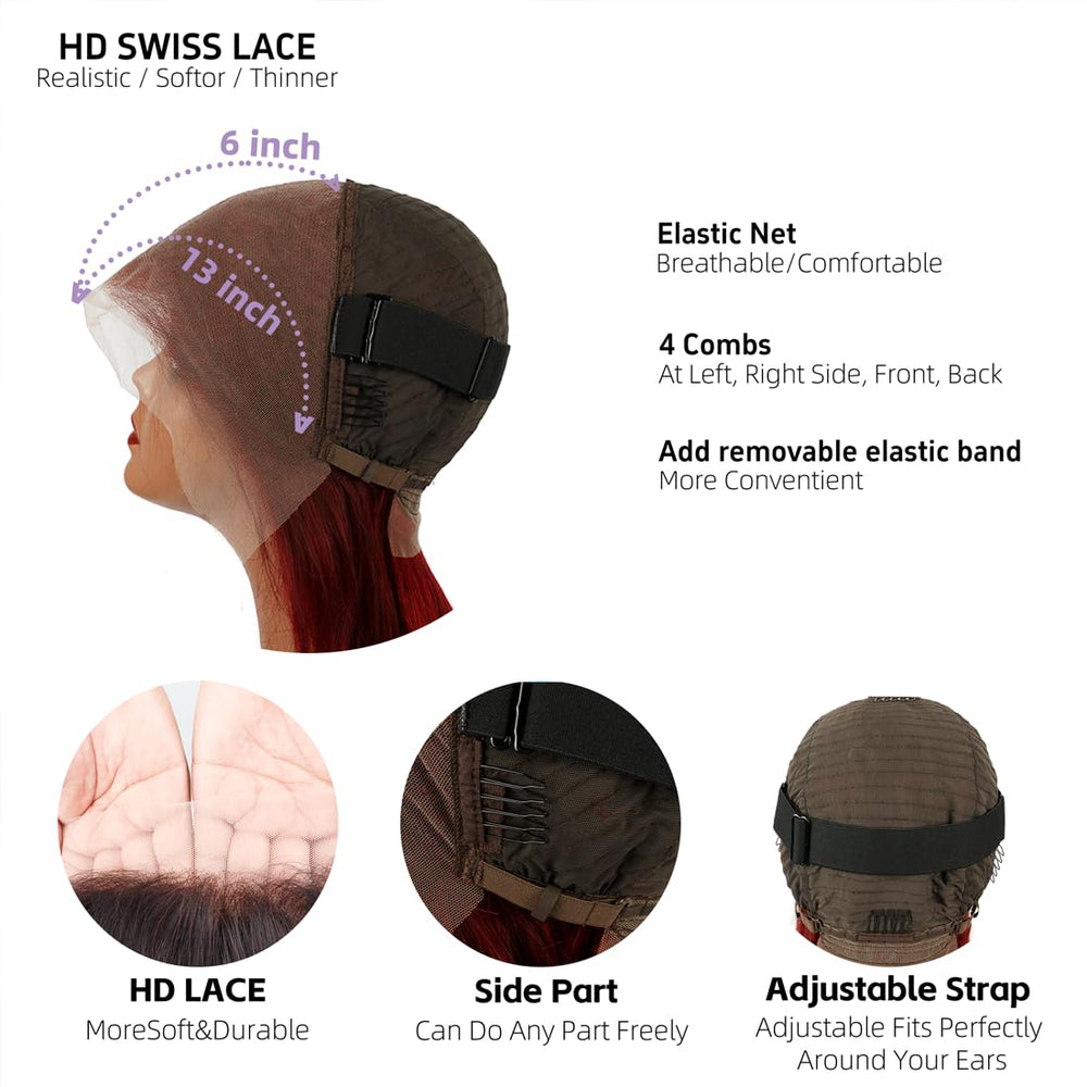 VCVVCV pre-plucked hairline delivers seamless baby-hair illusion.