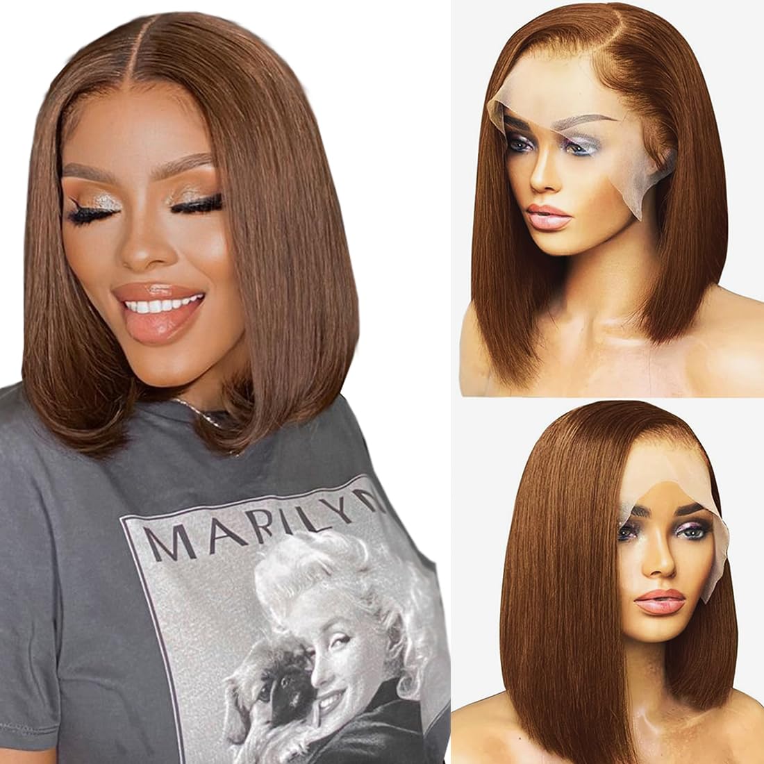 VCVVCV lightly bleached knots enhance natural appearance and lifelike scalp.