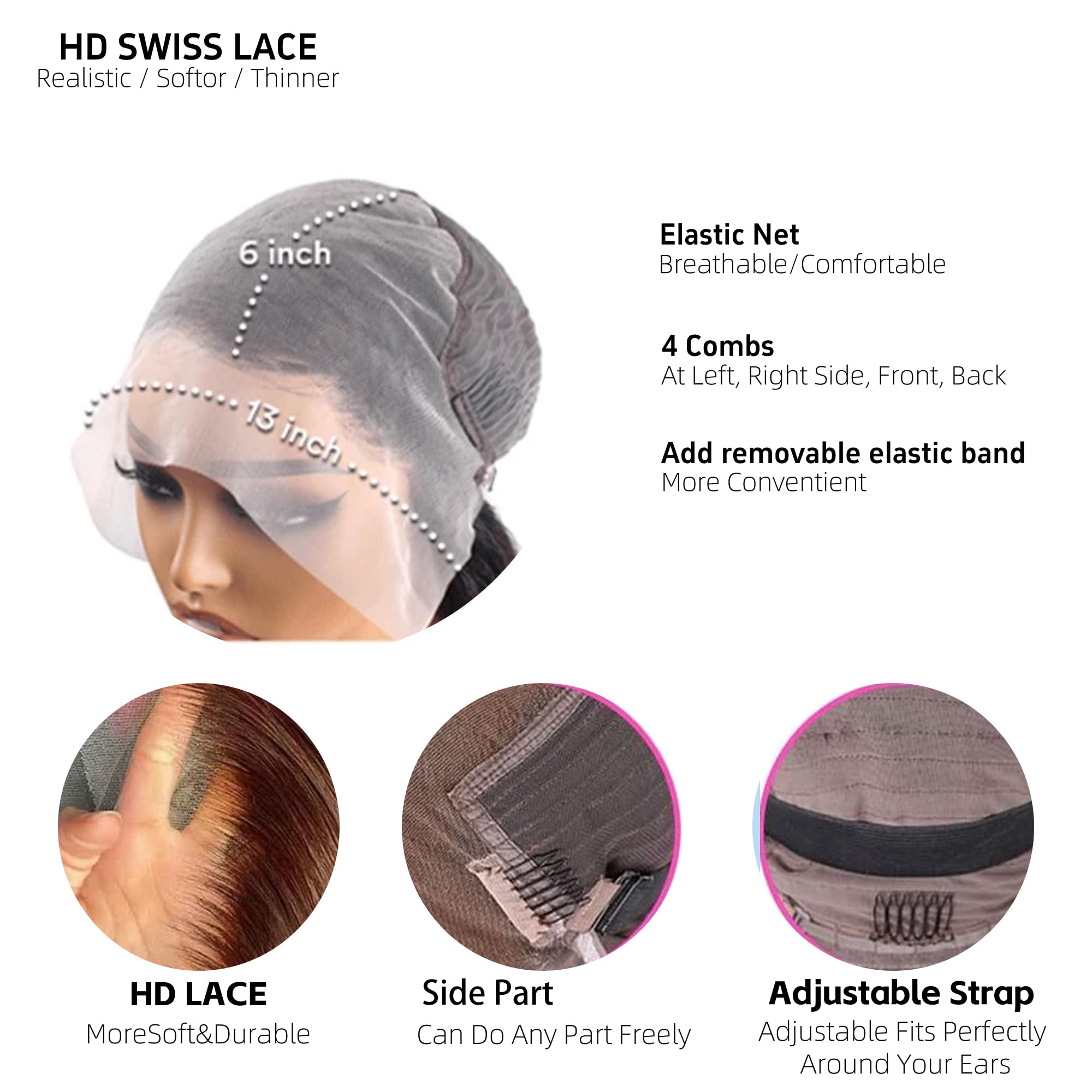 VCVVCV pre-plucked hairline lace-front wig blends with skin for a natural look.