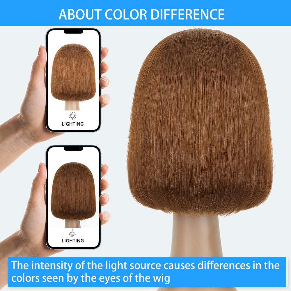 VCVVCV side-part bob wig suits everyday wear and special occasions.
