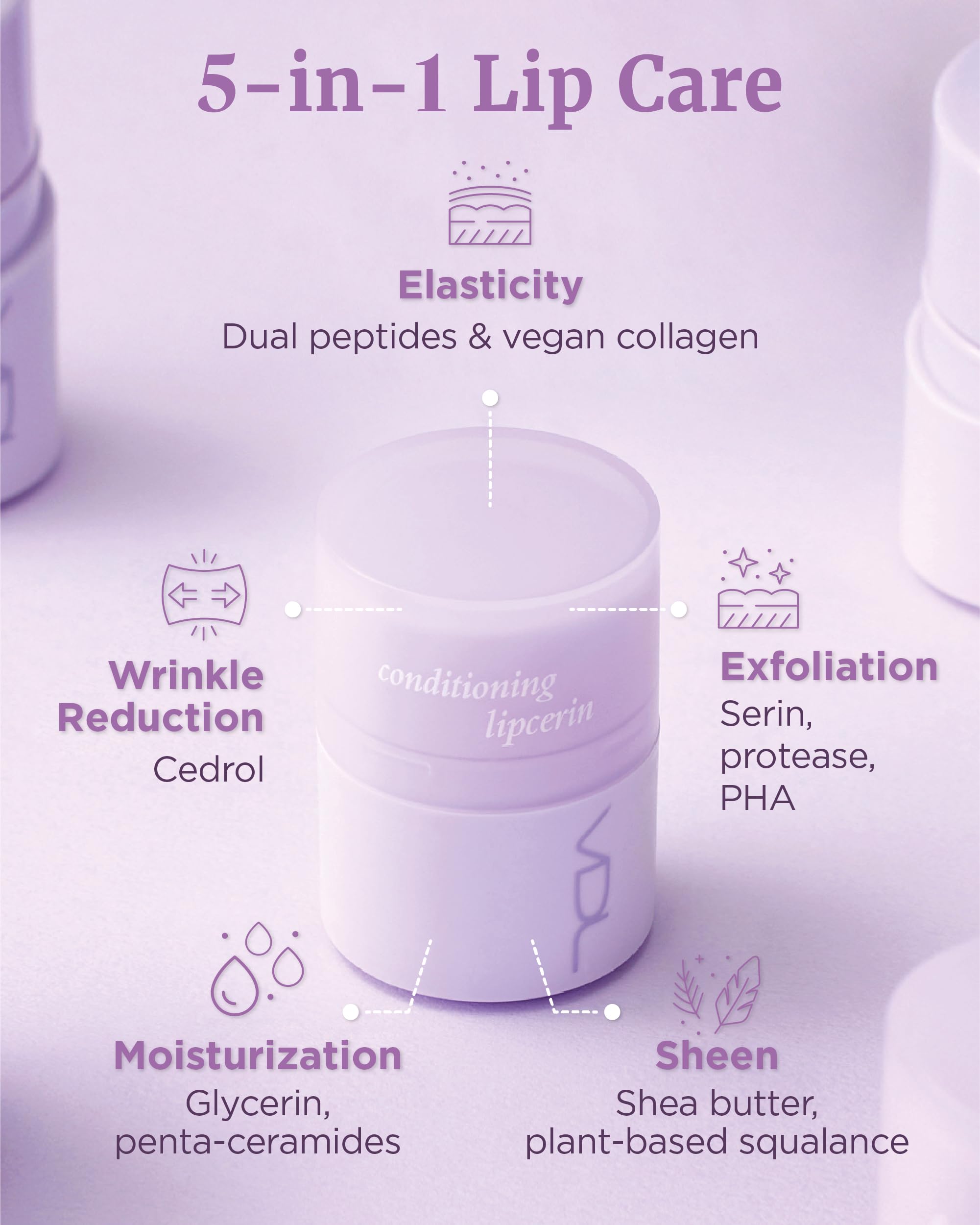 VDL Lipcerin Mallow Leaf close-up suggests soothing hydration