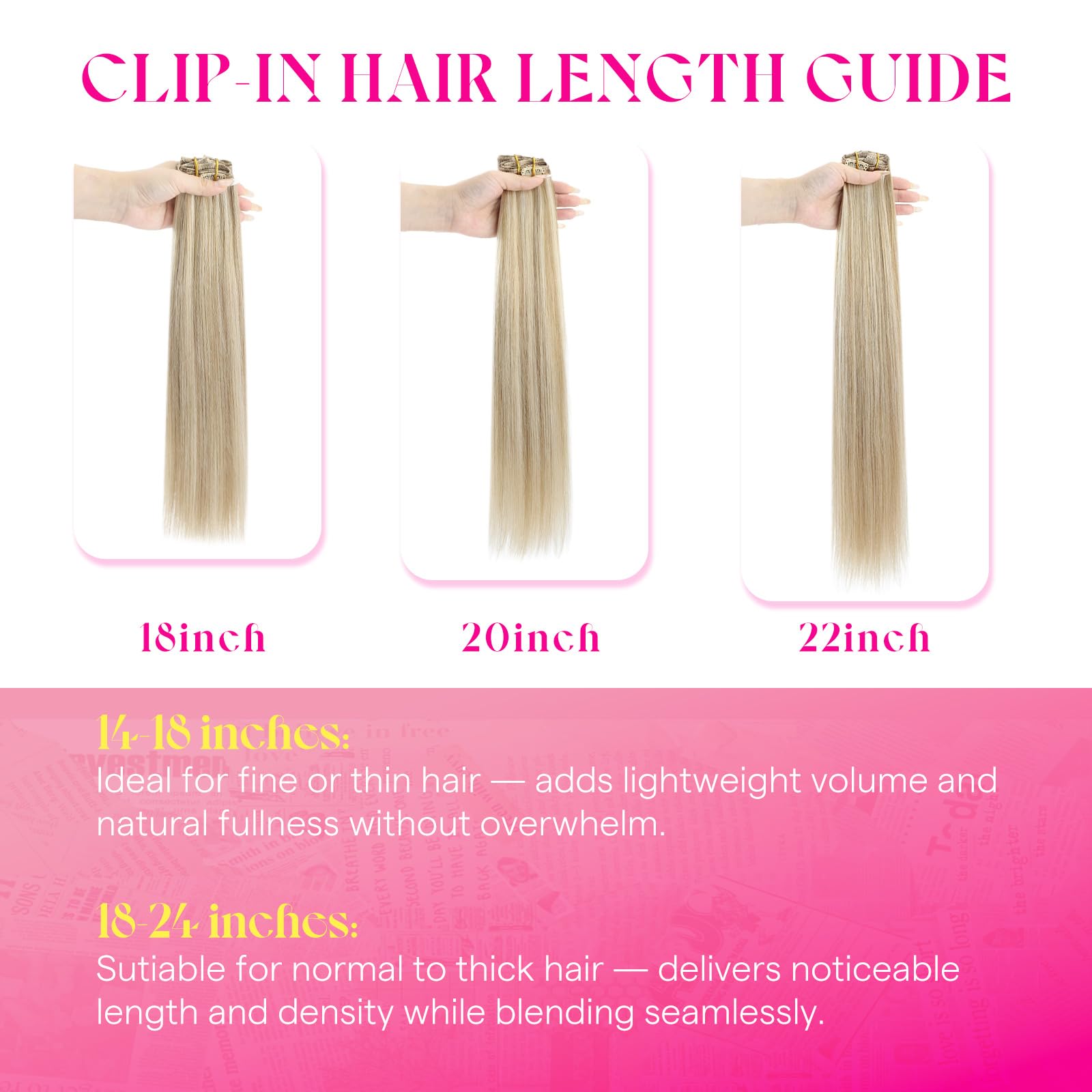 Ve Sunny double-weft clip design provides secure, all-day wear.