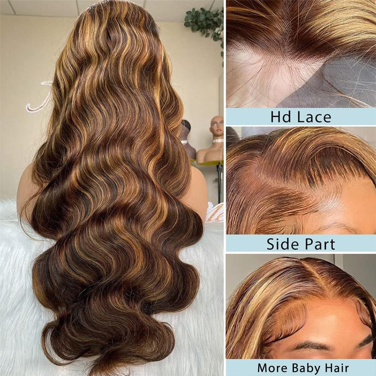 Veally brown mix blonde color adds sun-kissed dimension and modern flair.