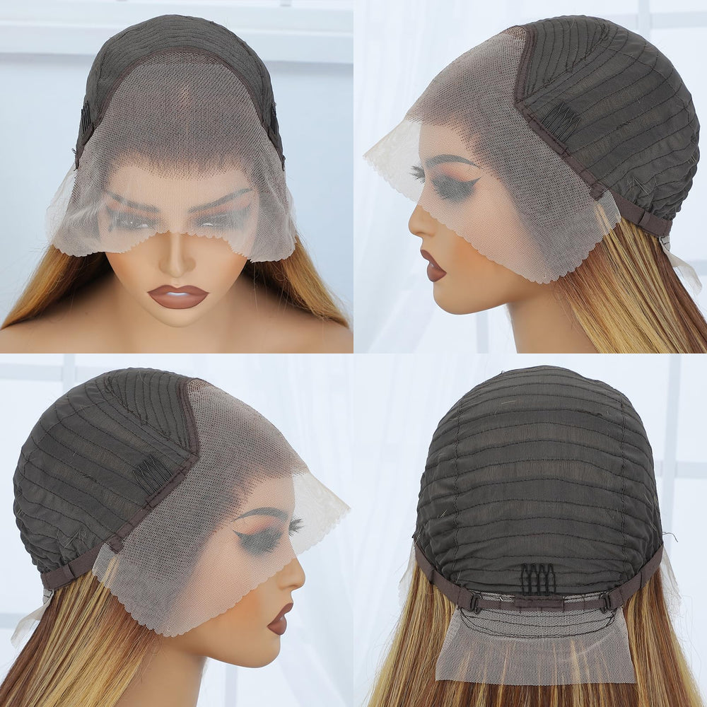 Veally color-details honey blonde shows dimensional highlights and shine.