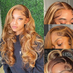 Veally Honey Blonde Lace Front Wig 26in with natural hairline