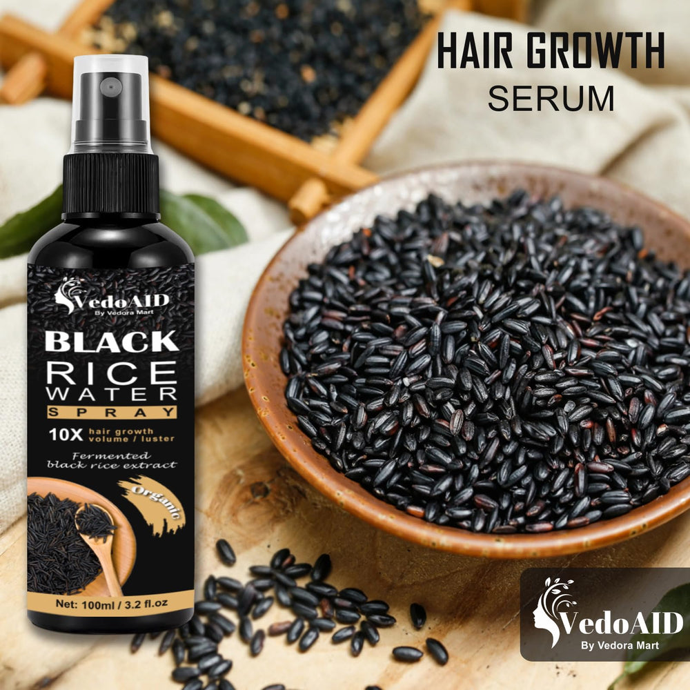 VedoAID quick-absorption serum on scalp indicating lightweight feel.