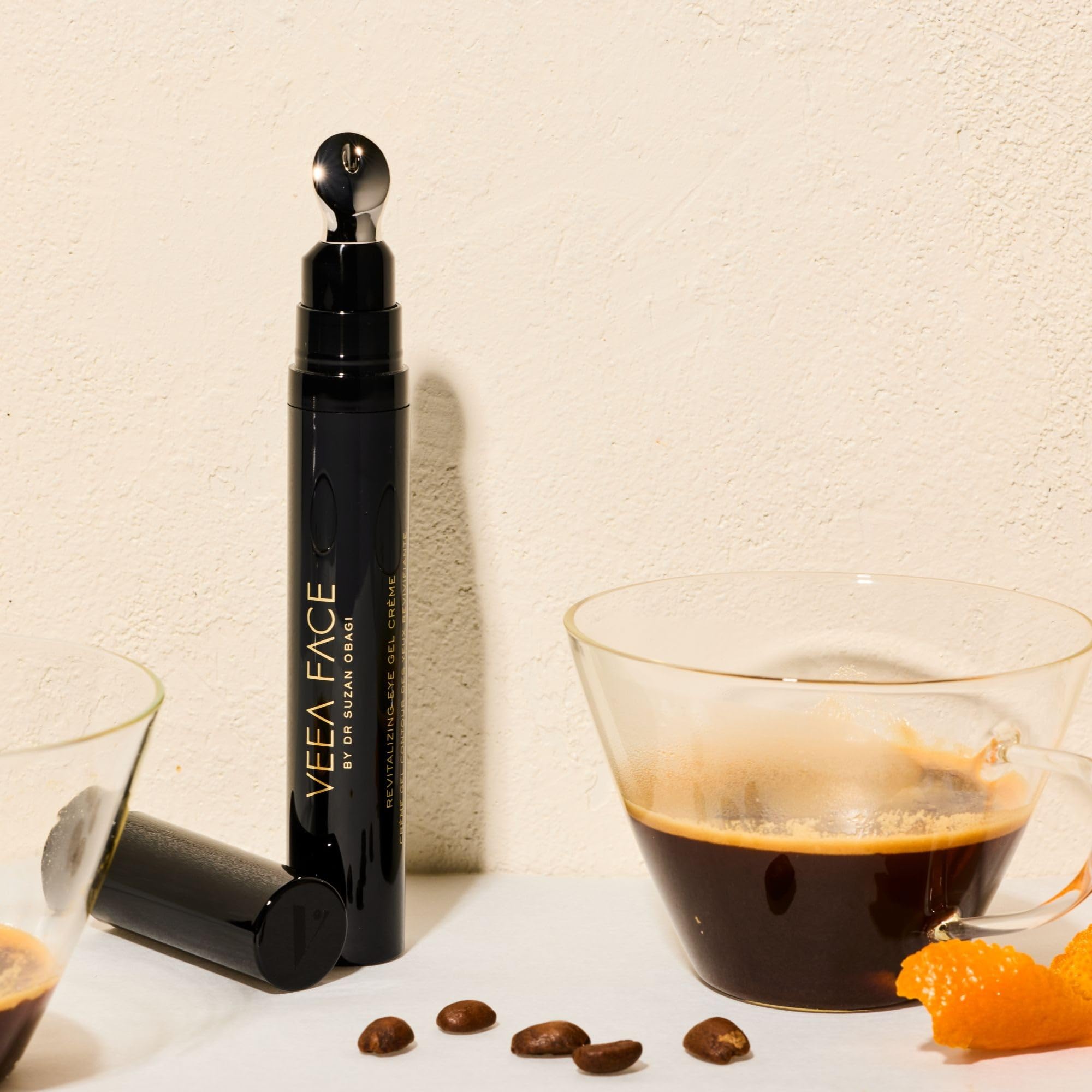 Veea Face being applied under the eyes for smoother look.