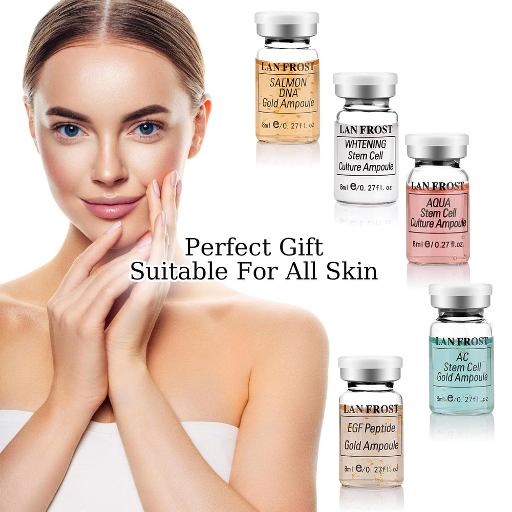 Gift box with 12 ampoules and 2 droppers for gifting.