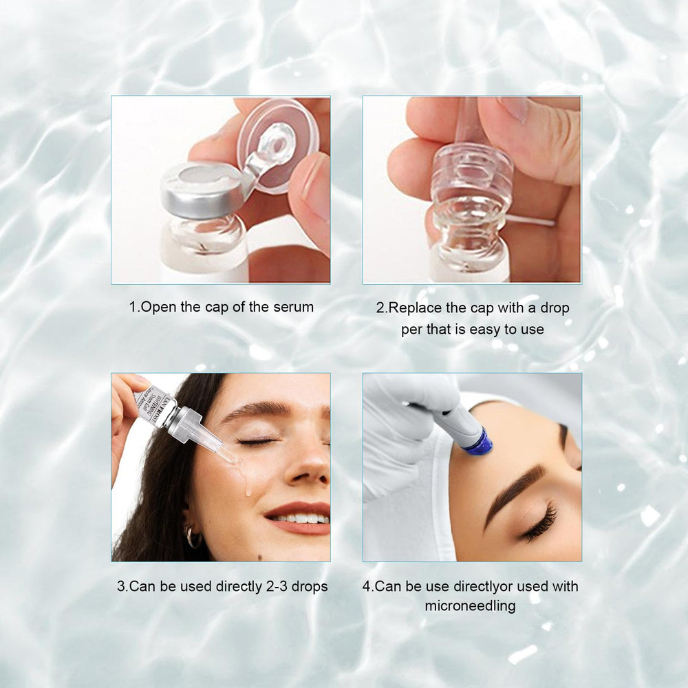 Water Stem Cell Treatment ampoule delivers brightening effect.