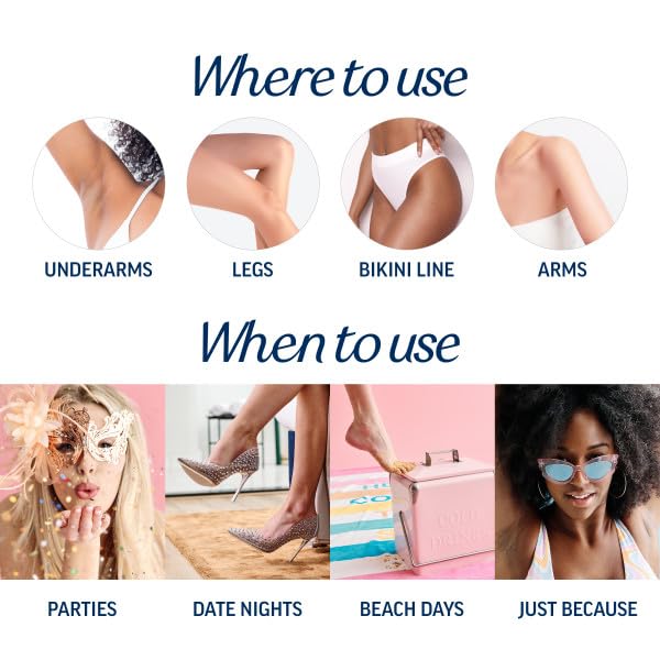 Veet six Perfect Finish Wipes included for residue removal after waxing.
