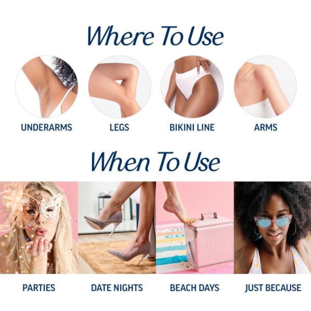Veet Easy-GelWax technology visible in strips for even coverage.