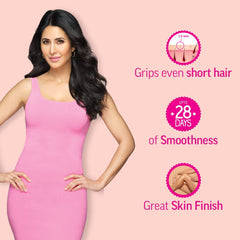Veet full body wax strip arms for smooth, even skin.