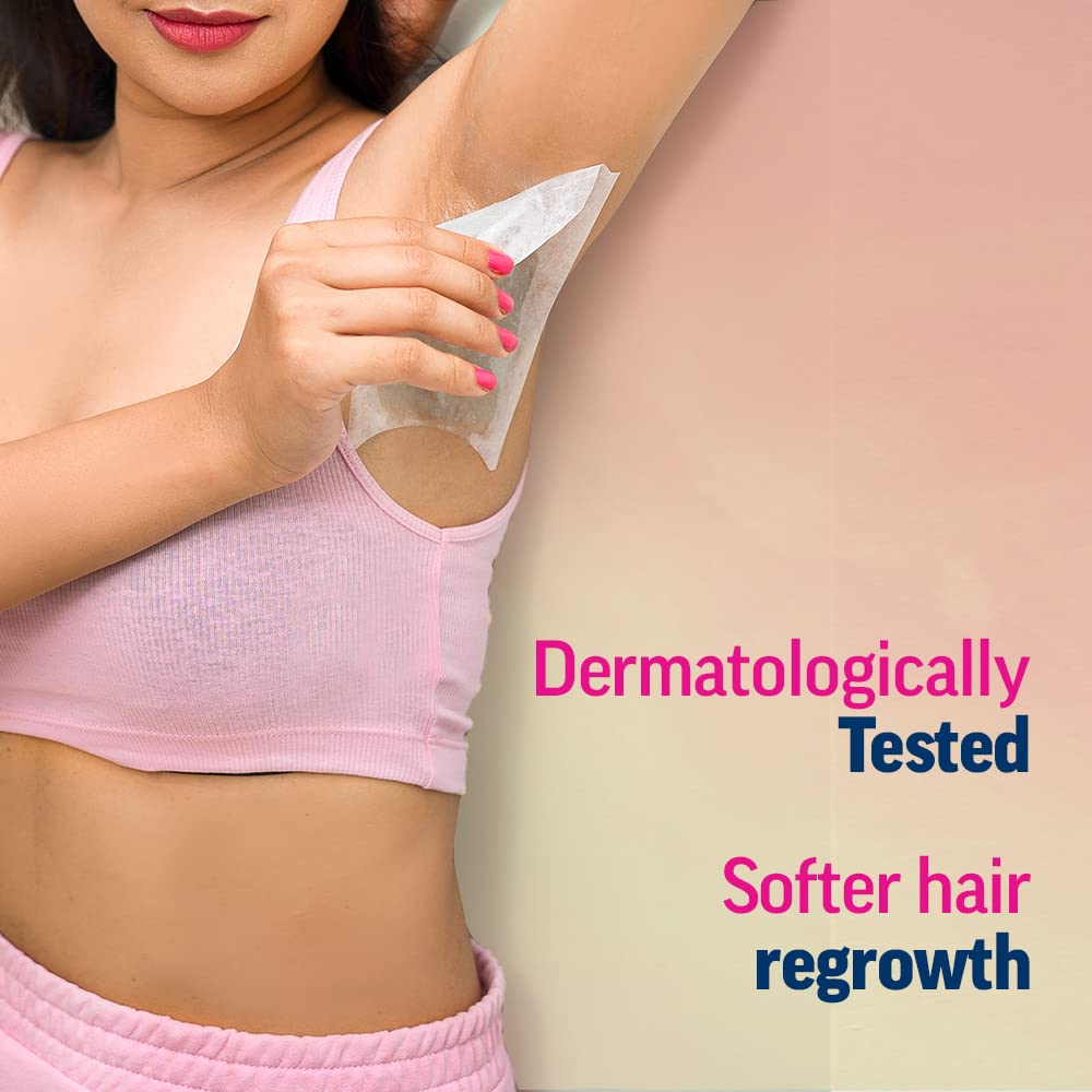 Veet full body wax strip bikini area for precise shaping.