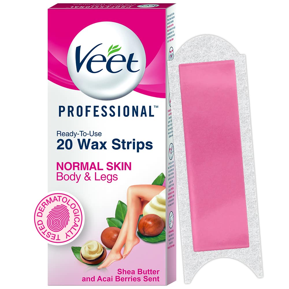 Veet full body wax strip underarms for quick, smooth results.