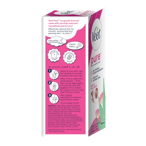 Veet 50 g tube demonstrates simple routine for regular grooming.