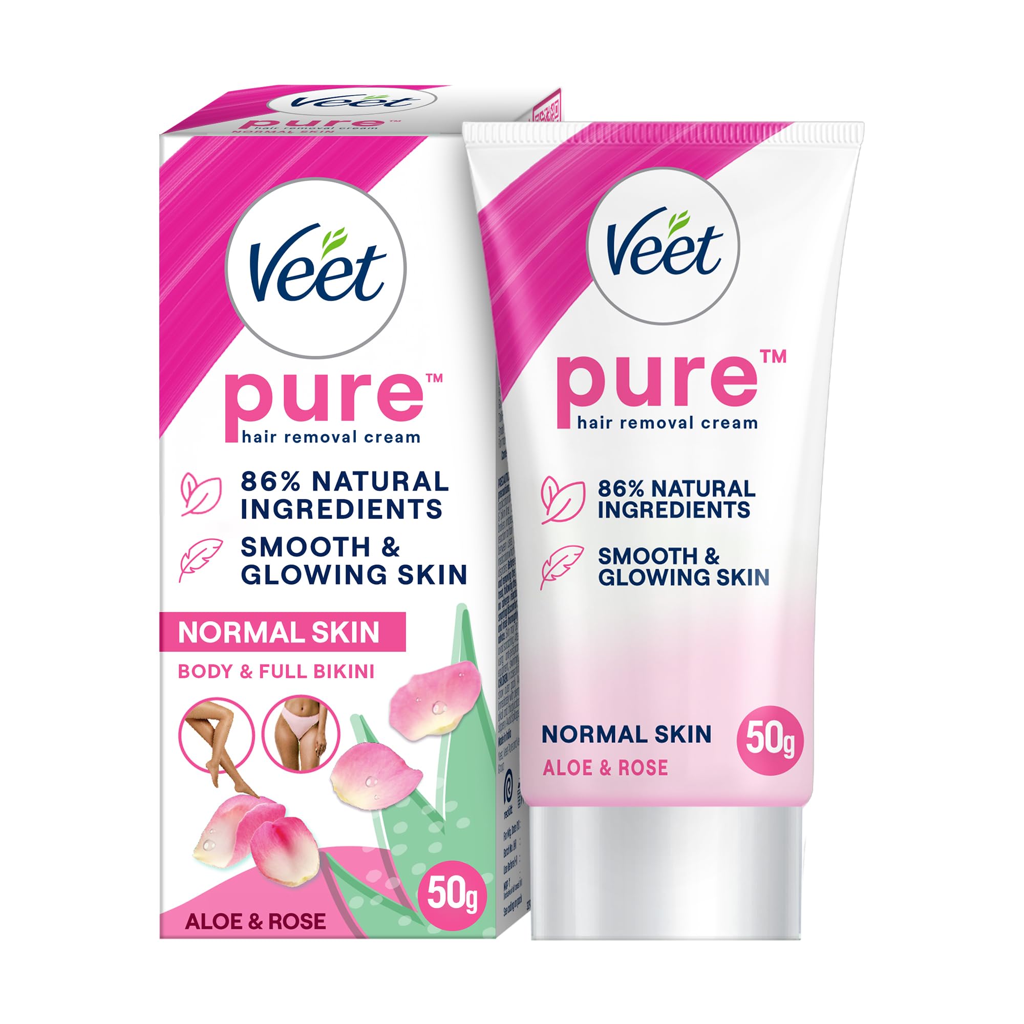 Veet Hair Removal Cream 50 g tube for normal skin, easy at home grooming.