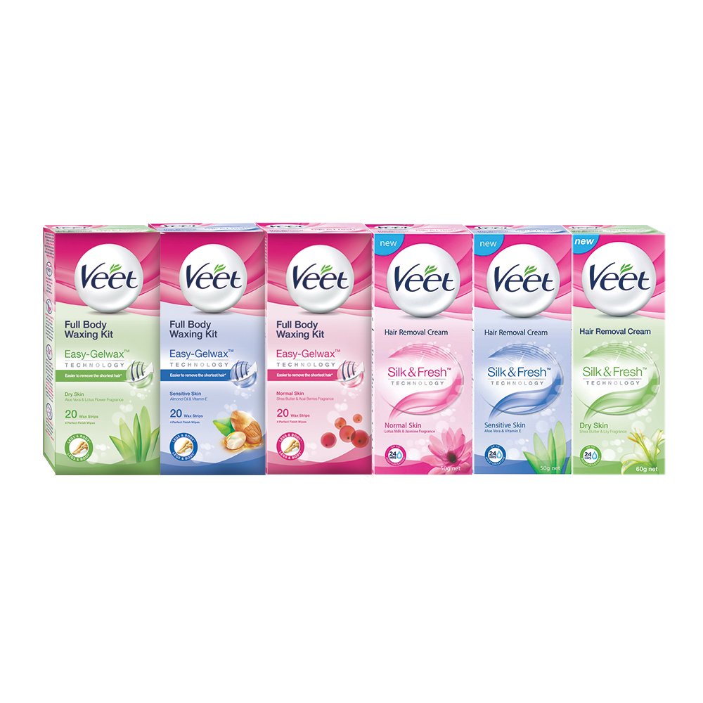 No lingering odor with Veet fragrance technology