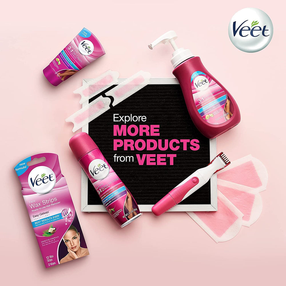 Veet Perfect Finish Wipes remove wax residue gently.