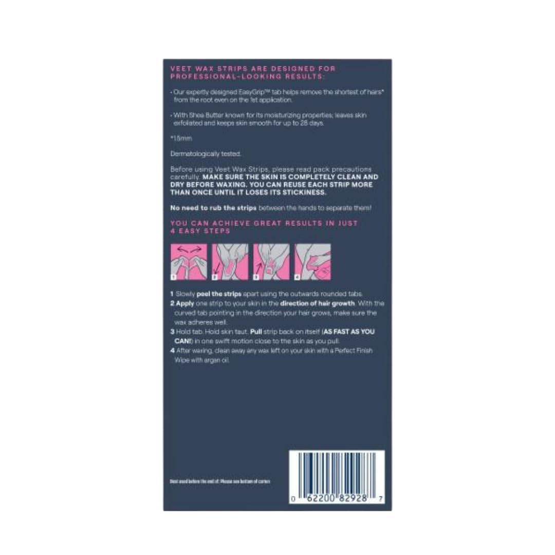 Veet results last up to four weeks with regular use.