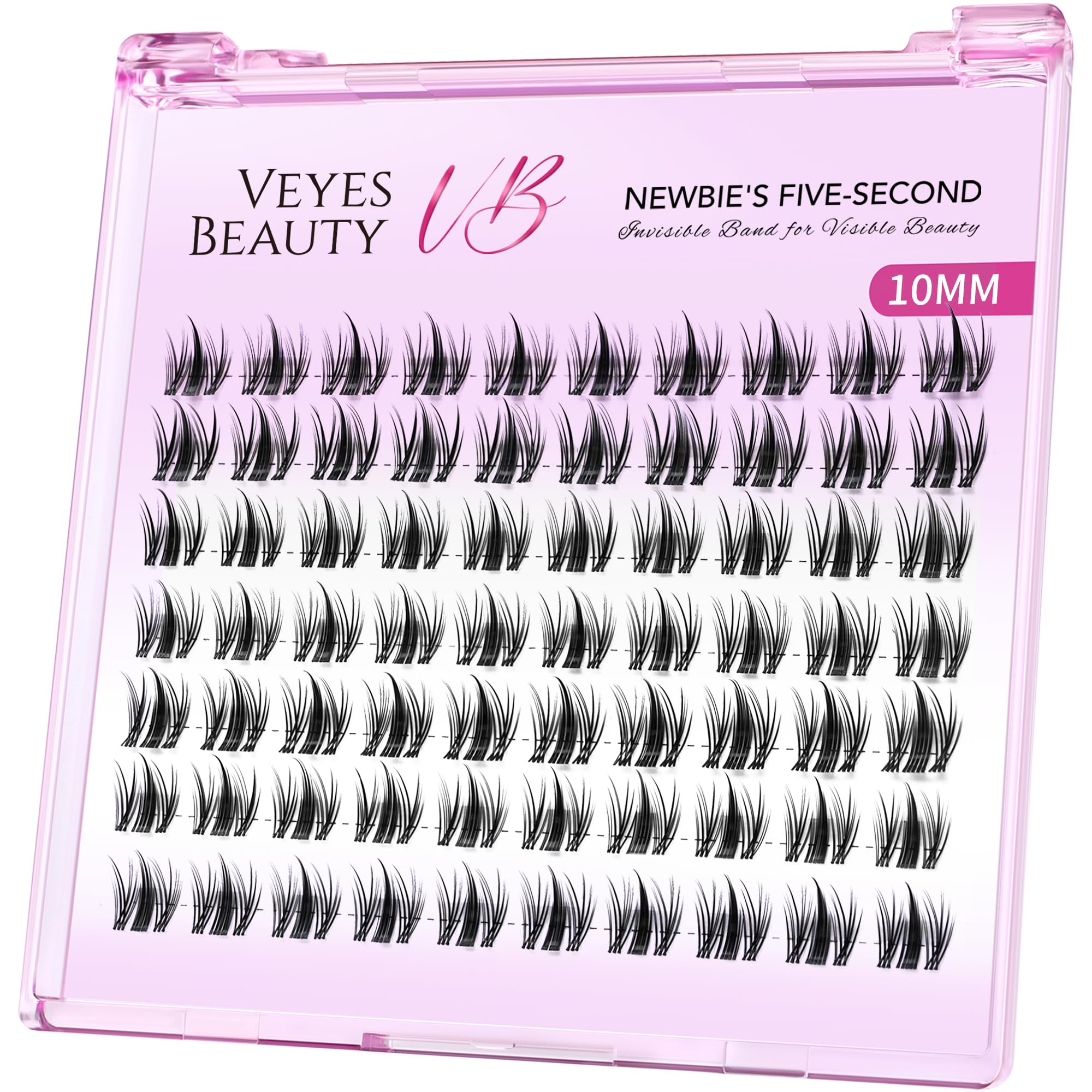 VEYESBEAUTY lash clusters for easy at-home application and customizable looks.