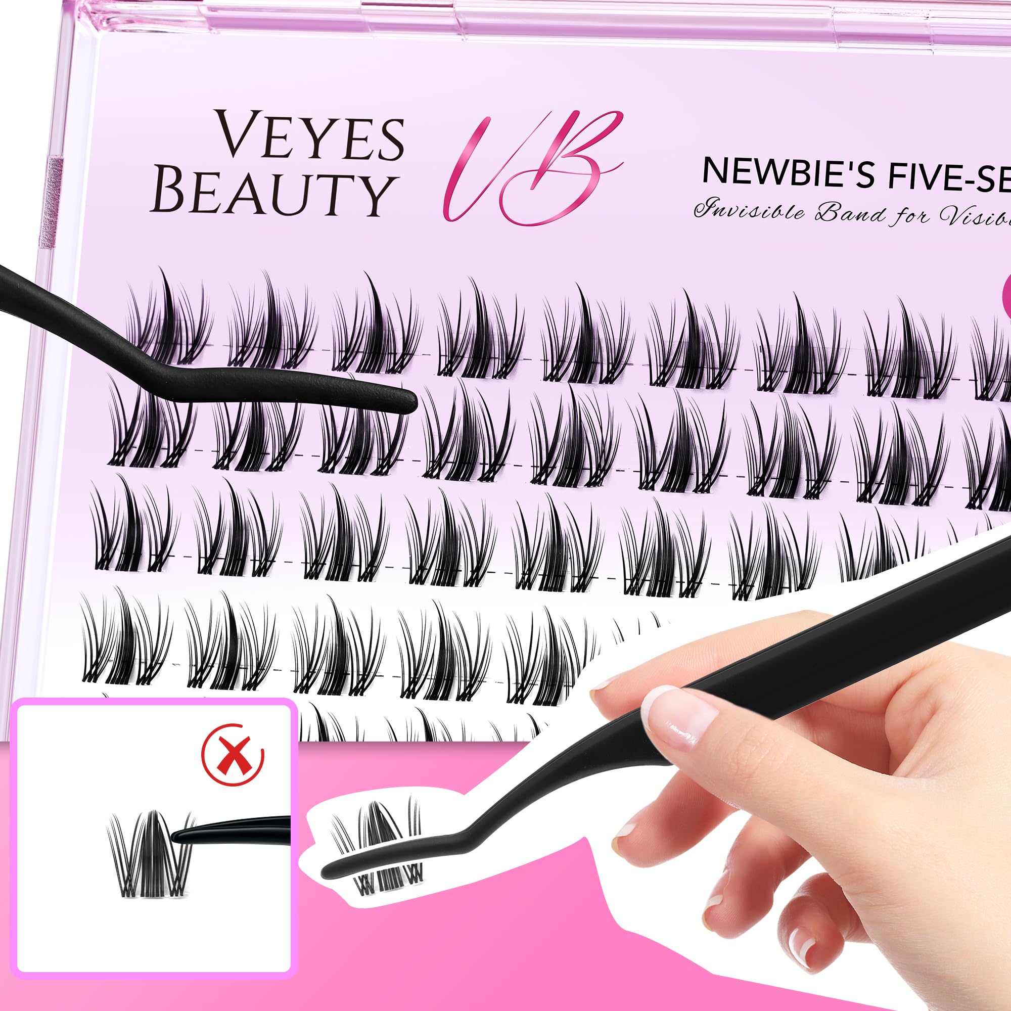 VEYESBEAUTY lash sealer provides waterproof wear time and long-lasting hold.