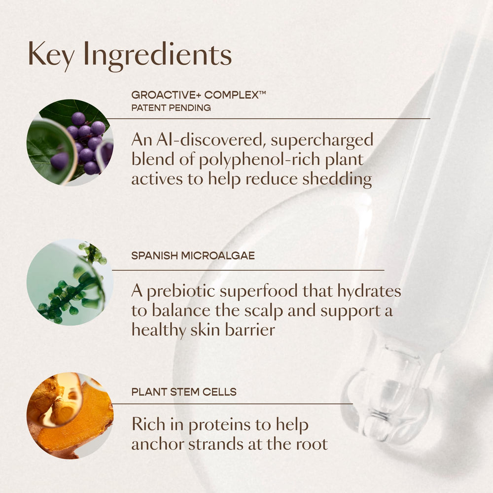 VEGAMOUR GRO+ vegan and cruelty-free identity shown for ethical beauty.