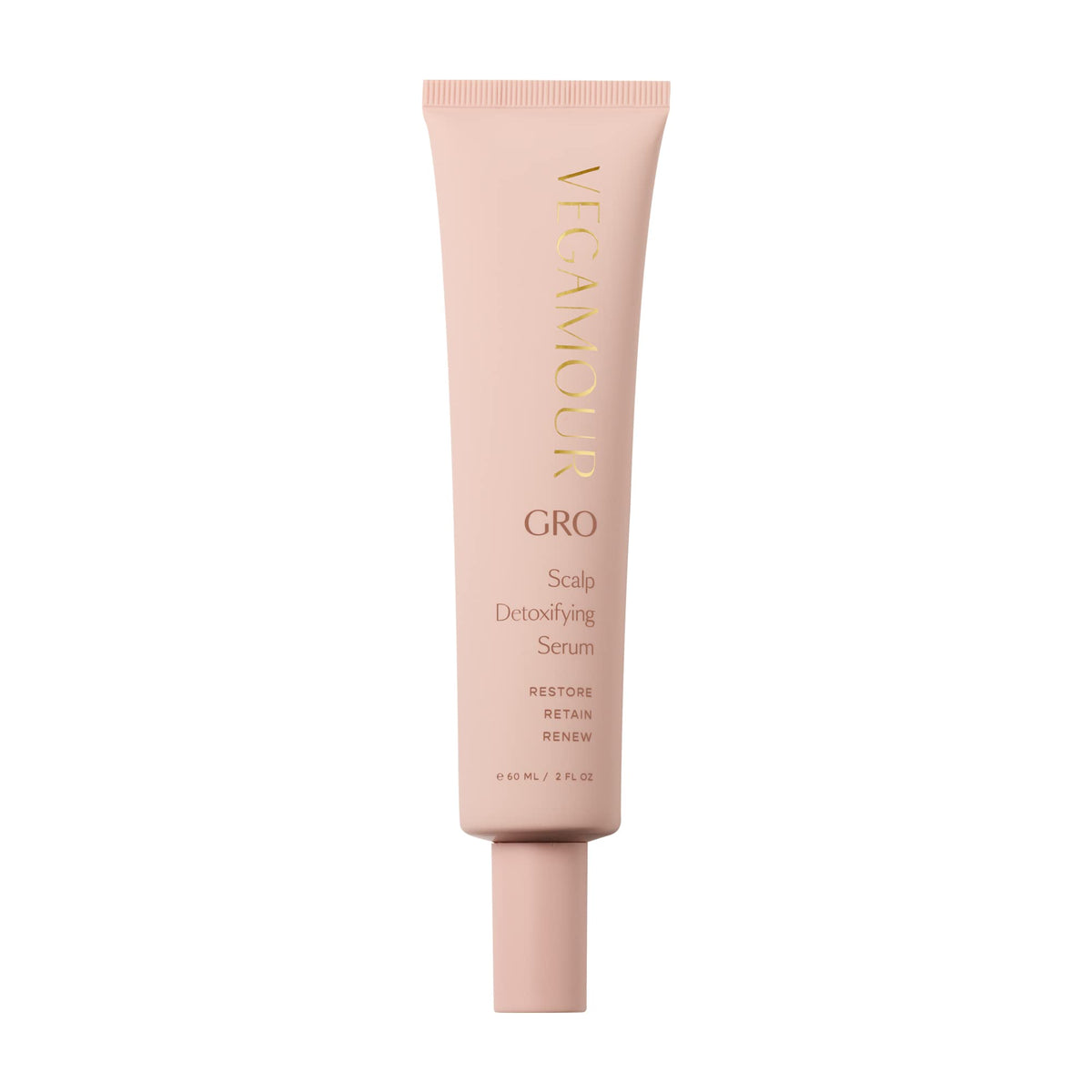 VEGAMOUR GRO scalp detoxifying serum bottle with citrus scent for a refreshed scalp