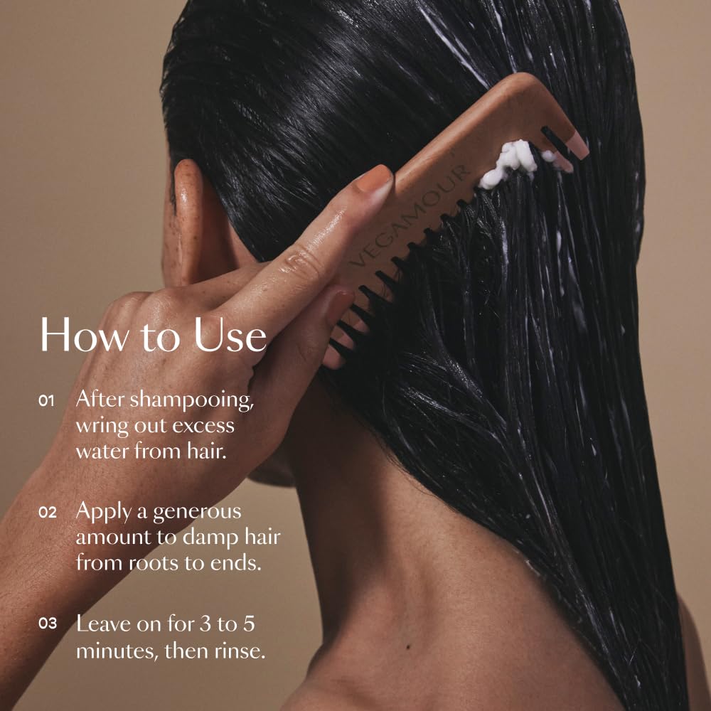 Frizz control effect demonstrated on styling-ready hair