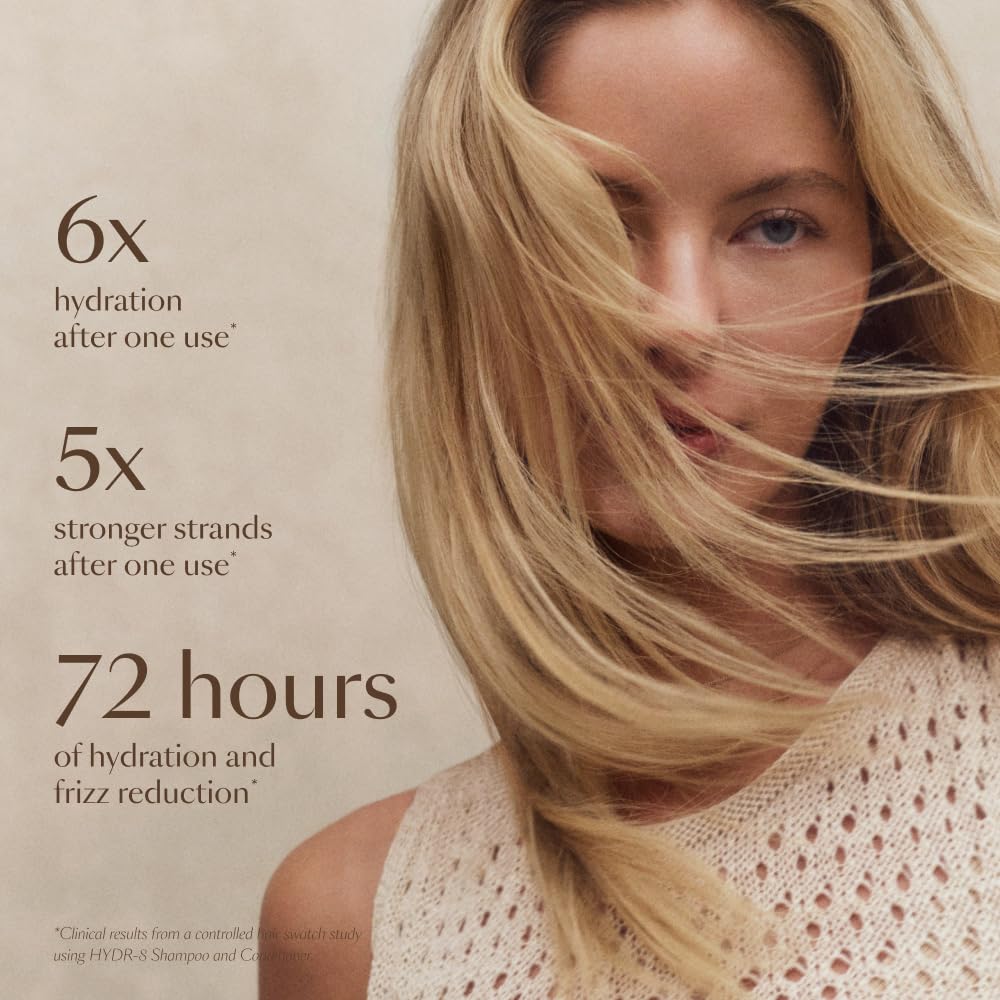 VEGAMOUR HYDR-8 label closeup highlights Karmatin vegan keratin support.