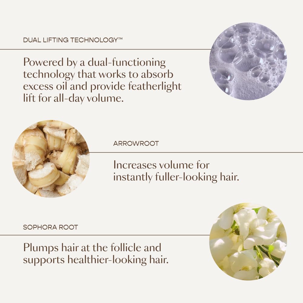 VEGAMOUR UPLIFT heat protection during blow-drying is evident.