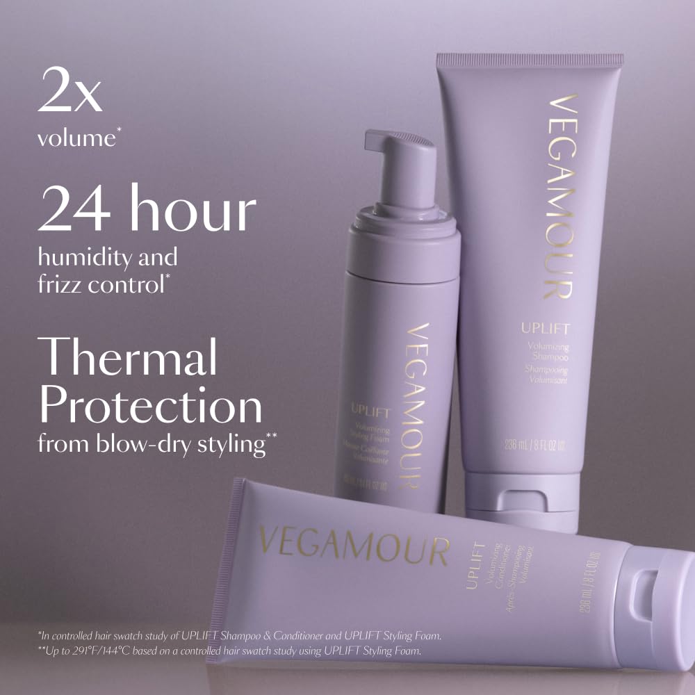VEGAMOUR UPLIFT foam dispense demonstrates easy, even product distribution.